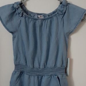 Cat & Jack girls denim romper